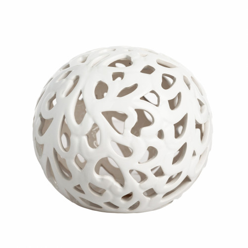 шар декоративный белый средний в Нижневартовске