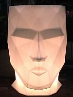 кашпо adan матовое светящееся led rgbw dmx battery 70см от vondom в Нижневартовске