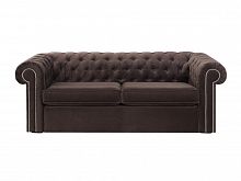 диван chesterfield прямой коричневый 105х208 в Нижневартовске