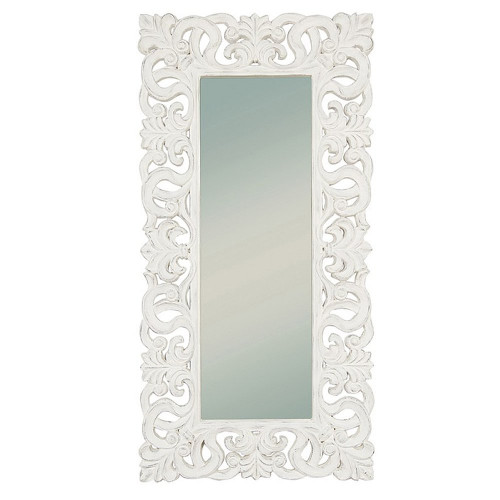 зеркало узкое белое прямоугольное с резьбой diana в Нижневартовске