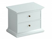 тумба прикроватная reina 2 ящика (белый) в Нижневартовске