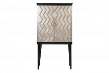 шкаф барный с 2 дверцами черный с серебром в Нижневартовске