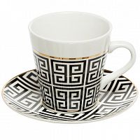 чайная пара 200мл черно-белая в Нижневартовске