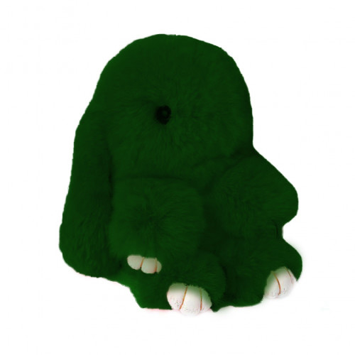 меховой зайка брелок тёмно-зелёный в Нижневартовске