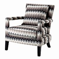 кресло gregory от eichholtz черное с принтом в Нижневартовске