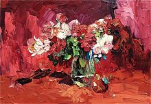 картина маслом цветы в вазе в Нижневартовске