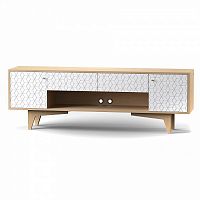 тумба тв telly дуб с рисунком на фасадах ромб в Нижневартовске