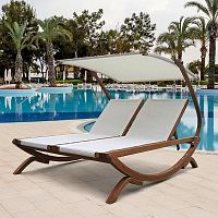 шезлонг-лежак мальта белый в Нижневартовске