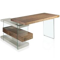 стол письменный decora от angel cerda коричневый с прозрачным в Нижневартовске