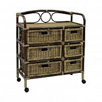 комод, плетёный из ротанга rider (темный) в Нижневартовске