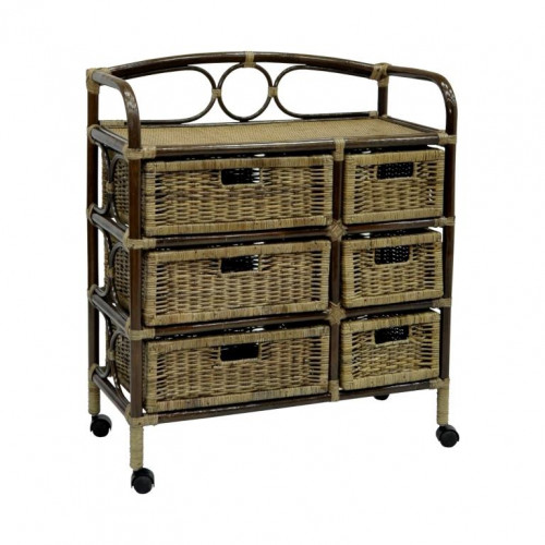 комод, плетёный из ротанга rider (темный) в Нижневартовске