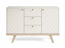 комод thimon v2 осветленный дуб / слоновая кость / гравировка 7 в Нижневартовске