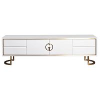 тумба garda decor под телевизор белая в Нижневартовске