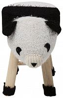 kare design пуф panda, коллекция "панда" 40*35*27, полиэстер, полиуретан, сосна, белый в Нижневартовске