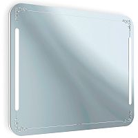 зеркало в ванную с подсветкой белое 100х80 см vintage в Нижневартовске