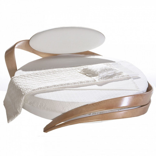 кровать белая круглая большая 200х200 «brazo» в Нижневартовске