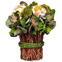 цветочная композиция пионы 21х25 см в Нижневартовске