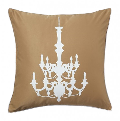 подушка с рисунком канделябра chandelier mustard в Нижневартовске
