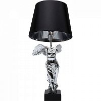 лампа настольная headless angel черная на серебристом основании в Нижневартовске