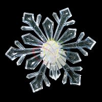 фигура светодиодная на присоске снежинка большая, rgb в Нижневартовске