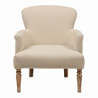 кресло мягкое с подлокотниками бежевое balloon armchair в Нижневартовске