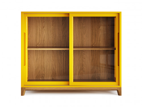 витрина низкая case желтая в Нижневартовске