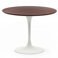 стол обеденный apriori t d90 подстолье: белый глянец, столешница: орех в Нижневартовске