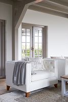 диванчик для двоих манхэттен прямой белый в Нижневартовске