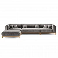 диван case угловой светло-серый в Нижневартовске