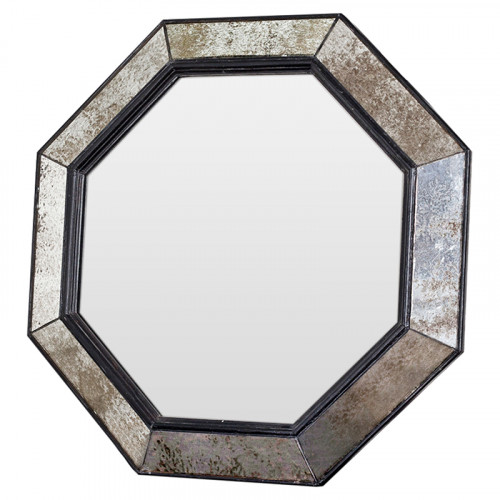 зеркало венецианское восьмиугольное черное в состаренной раме black swan в Нижневартовске