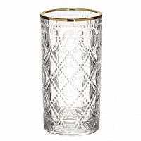 набор бокалов, из 6 шт. crona m прозрачный, золотого цвета в Нижневартовске