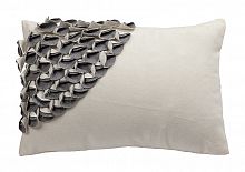 подушка с объемным узором alicia white-gray в Нижневартовске