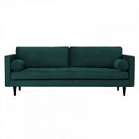 диван lucia трехместный прямой темно-бирюзовый в Нижневартовске