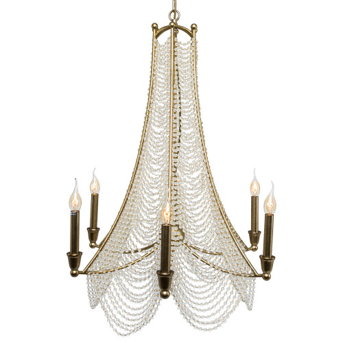 люстра «веддинг» 6 ламп золото в Нижневартовске