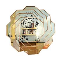 зеркало настенное круглое в витой стеклянной раме диаметр 81 см domina в Нижневартовске