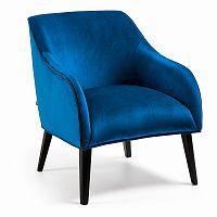 кресло lobby темно-синий бархат s480ju25 от la forma (ex julia grup) в Нижневартовске