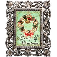 репродукция старинной рождественской гравюры праздничный венок в Нижневартовске