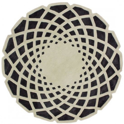 ковер круглый бежево-коричневый 100х100 в Нижневартовске