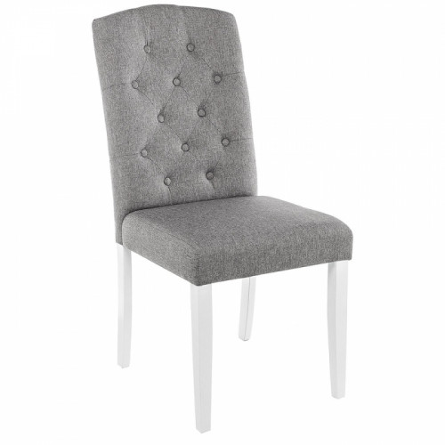 стул деревянный menson white / fabric pebble в Нижневартовске