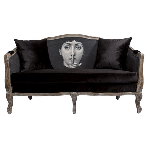 диван «секрет» fornasetti прямой черный в Нижневартовске