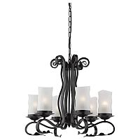 подвесная люстра arte lamp scroll a7915lm-6bk в Нижневартовске