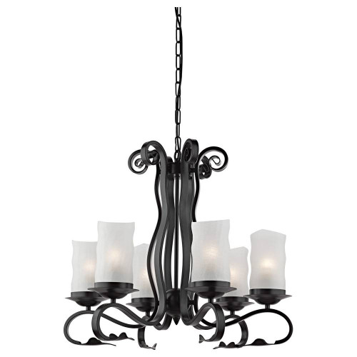 подвесная люстра arte lamp scroll a7915lm-6bk в Нижневартовске