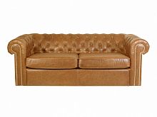 диван chesterfield прямой светло-коричневый в Нижневартовске
