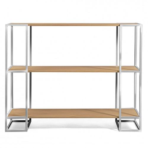 стеллаж smolling 3 white светлый дуб в Нижневартовске