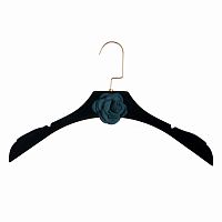 вешалка-плечики chanel черная с синим цветком для женской одежды в Нижневартовске