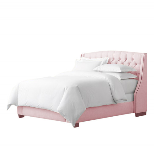 кровать hugo 90х200 велюр пыльная роза р в Нижневартовске