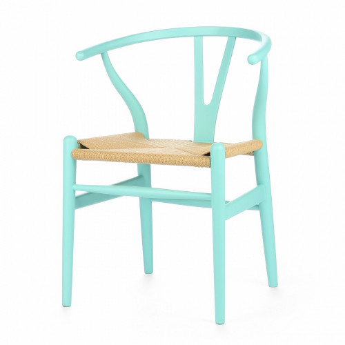 стул wishbone окрашенный голубой в Нижневартовске