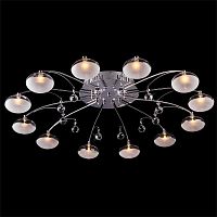 потолочная люстра eurosvet 4894/12 хром/синий+красный+фиолетовый в Нижневартовске