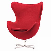 кресло egg chair красное в Нижневартовске