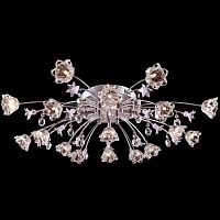 потолочная люстра eurosvet 4928/17 хром/бело-голубой в Нижневартовске